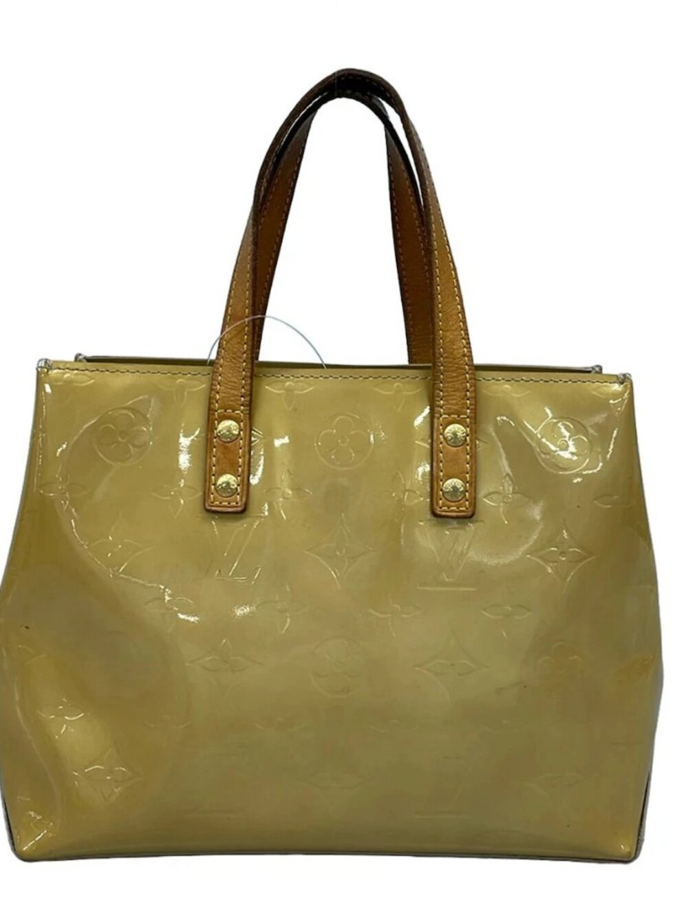 LOUIS VUITTON Reade PM M91144 Soft Beige Monogram Vernis MI0082 Handbag - Picture 3 of 16